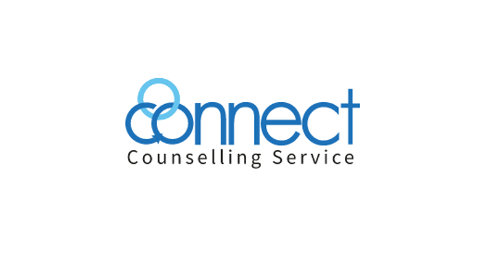 Logo for Connect Counselling Service, featuring a stylized letter 'C' and the service name.