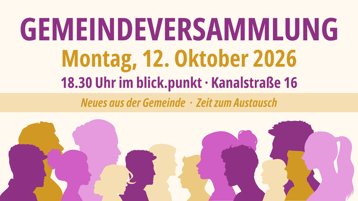 Plakat zur Gemeindeversammlung