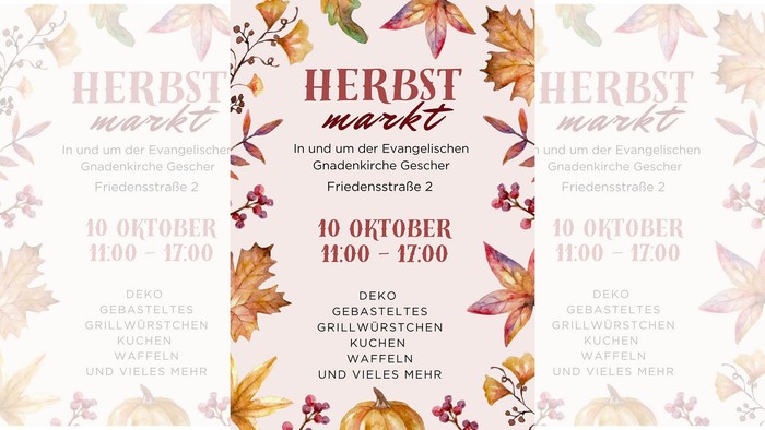 Plakat Herbstmarkt