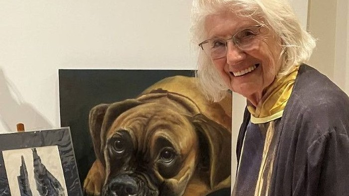 Christel Krones beschäftigt sich seit mehr als vier Jahrzehnten mit der Encaustic-Malerei.