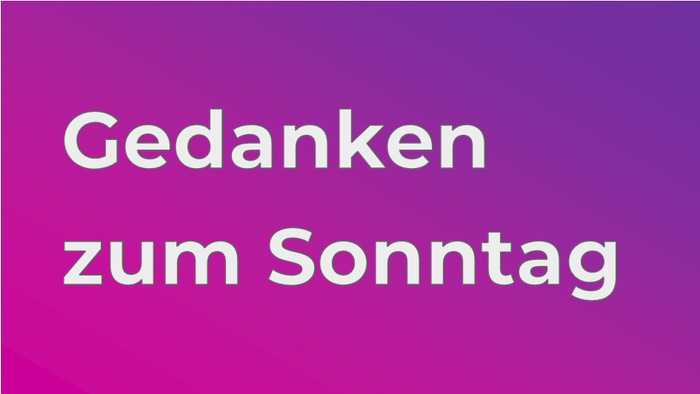 Logo Gedanken zum Sonntag