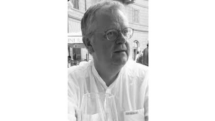 Tidligere sognepræst Palle Jensen, sort, hvidt foto