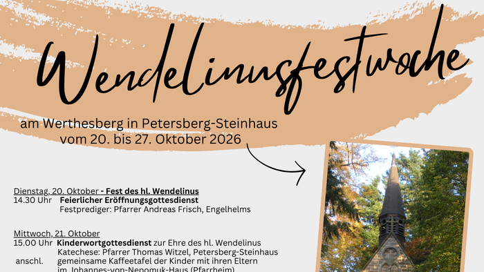 Terminplan zur Wendelinus-Festwoche 2026