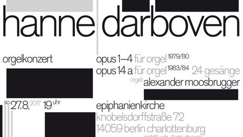 HANNE DARBOVEN Orgelkonzert