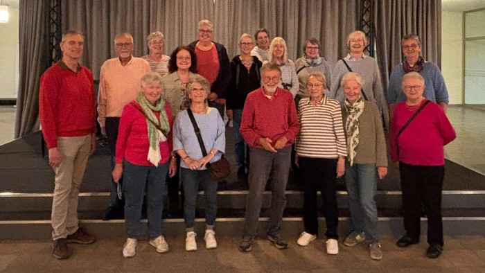 Sängerinnen und Sänger der Kantorei Brackwede bei ihrem Ausflug in die Oetkerhalle