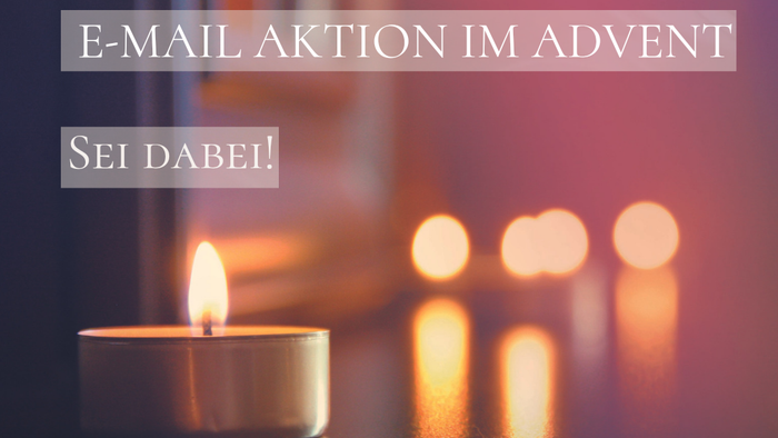 In der Adventszeit bietet Pfarrer Vogler wieder eine E-Mail Aktion an. Wer sonntags und mittwochs einen Impuls per Mail erhalten möchte, kann sich gerne anmelden.