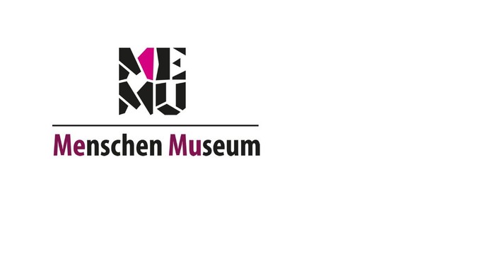 Das Bild zeigt das Logo des Menschen Museums.