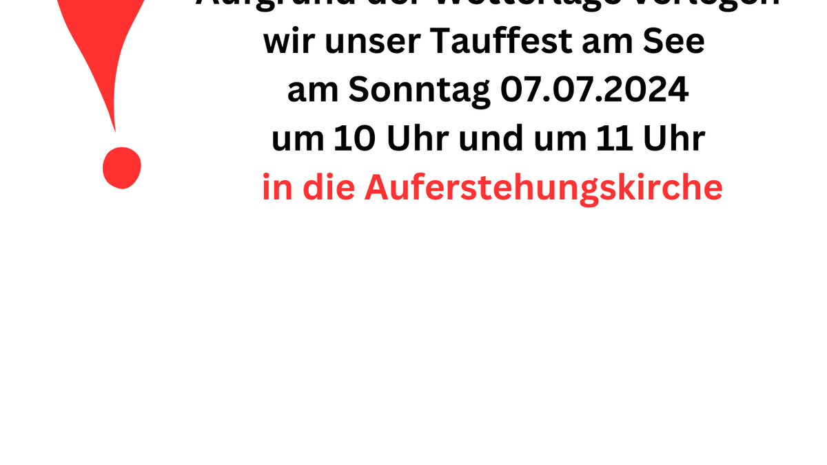 Tauffest am See