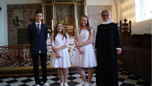 Konfirmander i Visborg kirke 2017