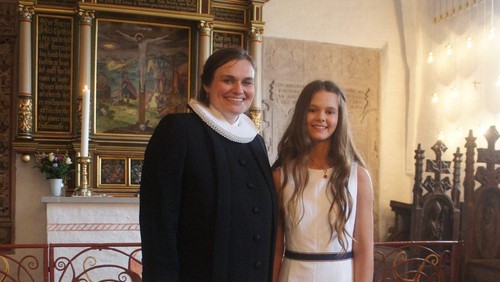 Konfirmand i Visborg kirke 2015