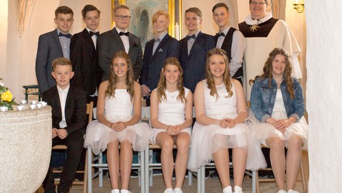 Konfirmander i Skelund kirke 2016