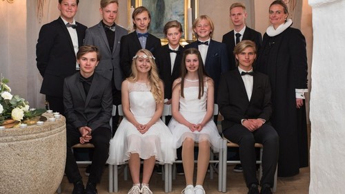 Konfirmander i Skelund kirke 2017