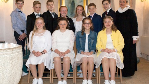 Konfirmander i Skelund kirke 2018