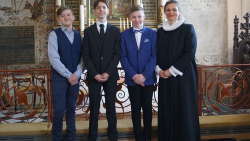 Konfirmander i Visborg kirke 2018