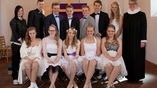 Konfirmander i Øster Hurup kirke 2014