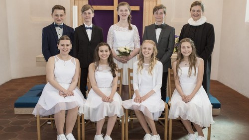 Konfirmander i Øster Hurup kirke 2017