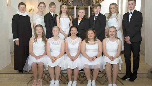 Konfirmander i Als Kirke 2018