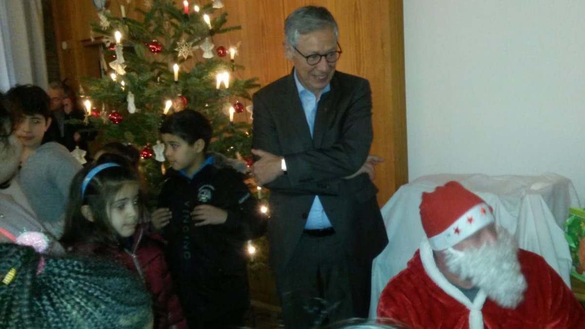 Markltplatz Gottesdienst/Mahlzeit Weihnachtsfeier