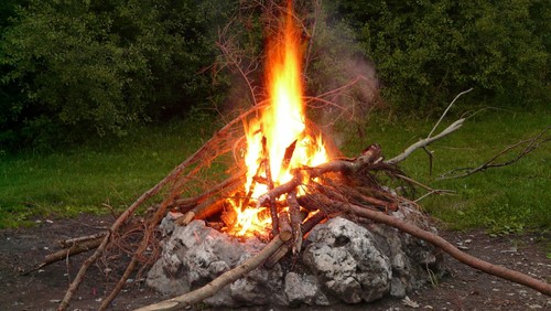 Pfingstzeltlager auf dem Jugendheimgelände im Fuchssteinerweg