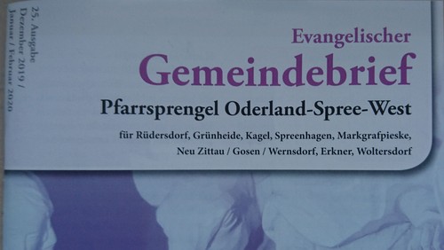 25. Evangelischer Gemeindebrief Dezember-Februar