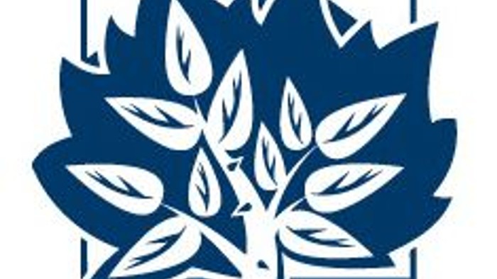 A stylized "X" with a leafy design at the bottom.