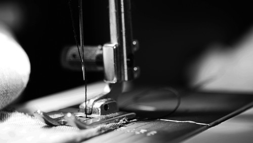 Mund- und Nasenabdeckung in Heimarbeit