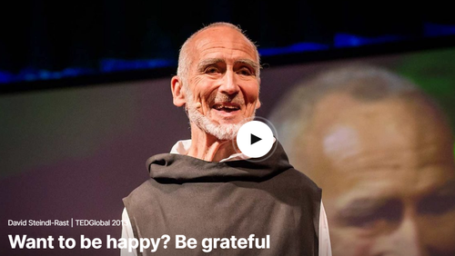 Learning to be grateful (Ted Talk)