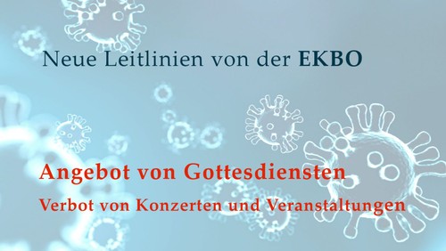 Gottesdienste ab 4. Mai 2020 möglich