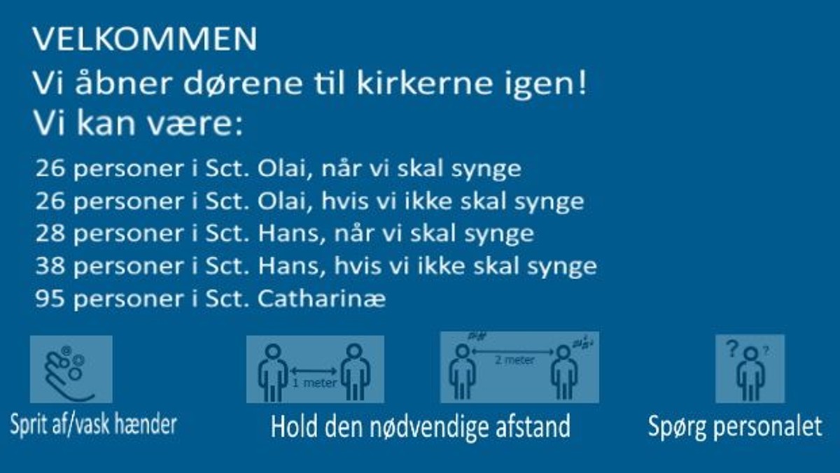 Vi åbner vores kirker igen - forsigtigt