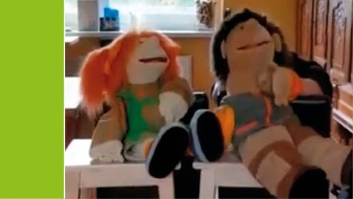 Trixie und Freddy unterhalten sich...