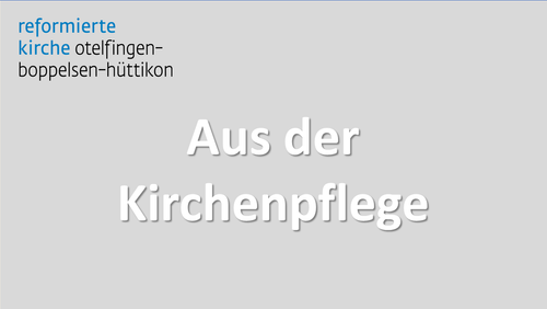 Lockerungsmassnahmen der Kirchenpflege