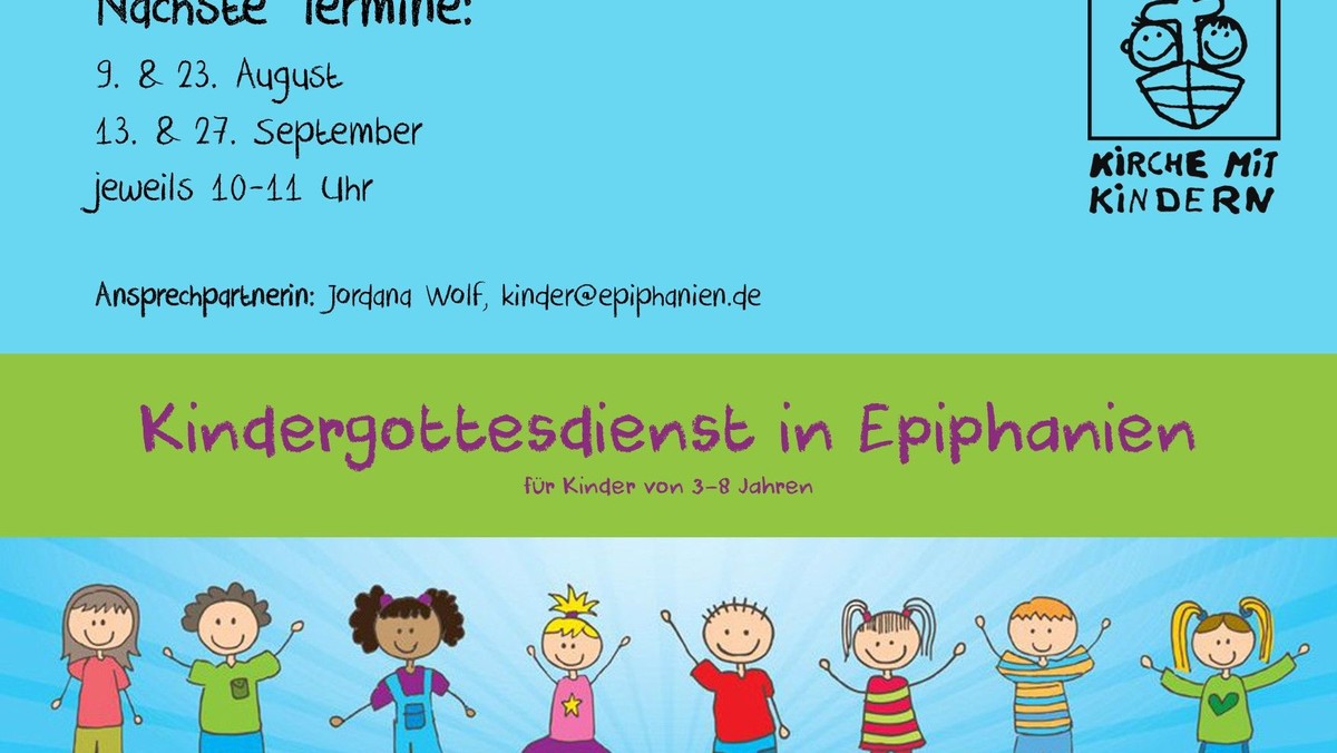 Kindergottesdienst Termine im August und September