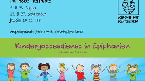 Kindergottesdienst Termine im August und September
