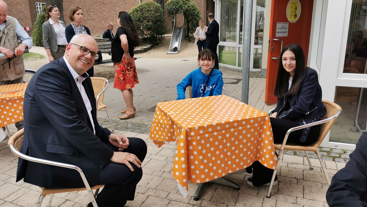 Besuch vom Bürgermeister