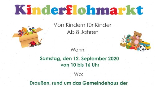 Kinderflohmarkt am Samstag, 12. September