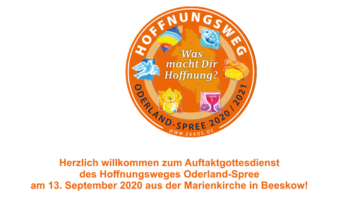 Live-Übertragung des Gottesdienstes - Start des