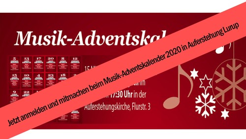 Mach mit beim Musik-Advenstskalender 2020!