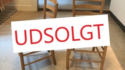 Vi sælger ud af vores Kaare Klint ”kirkestole”