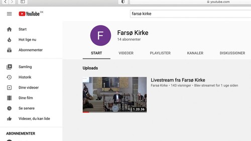 Se gudstjenester online fra Farsø Kirke