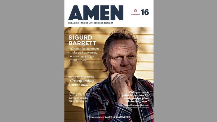 Amen-magasinet med Sigurd Barrett på forsiden