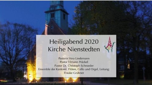 Weihnachtsandacht unseres Pastorenteams: Vera Lindemann, Tilmann Präckel und Dr. Christoph Schroeder