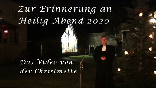 Die Christmette am Heiligen Abend 2020