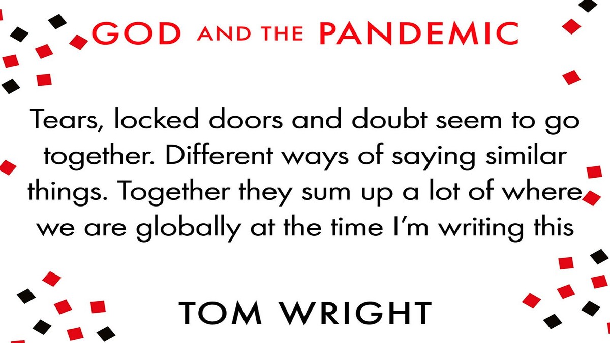 Lent Study - God and the Pandemic by Tom Wright