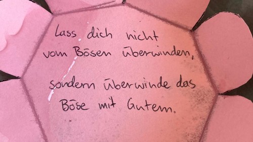 Rückblick auf den Tauftag mit Konfirmand*innen