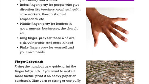 A Lenten Journey - Week one