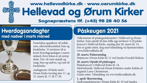 Kirkeannoncen for marts måned 2021