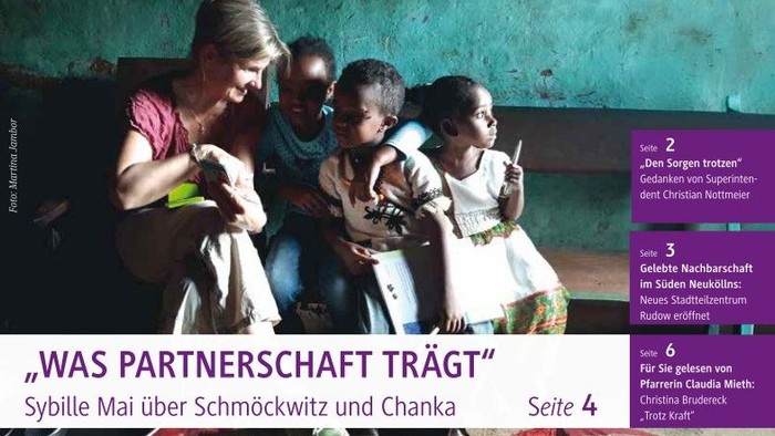 Titelblatt der KirchenkreisInfo September 2025 mit Bild von Kindern aus dem Chanka-Projekt