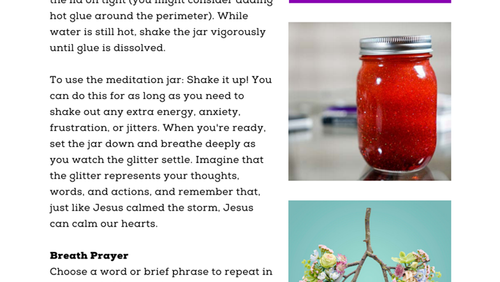 Lenten Journey - week three