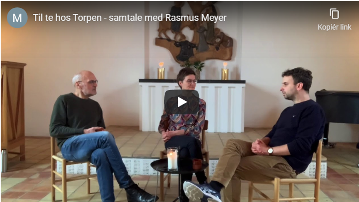Te med Rasmus Meyer forstander på Krogerup Højskole