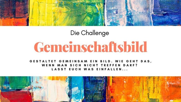 Das Buchcover zeigt bunte, abstrakte Gemälde und den Titel 